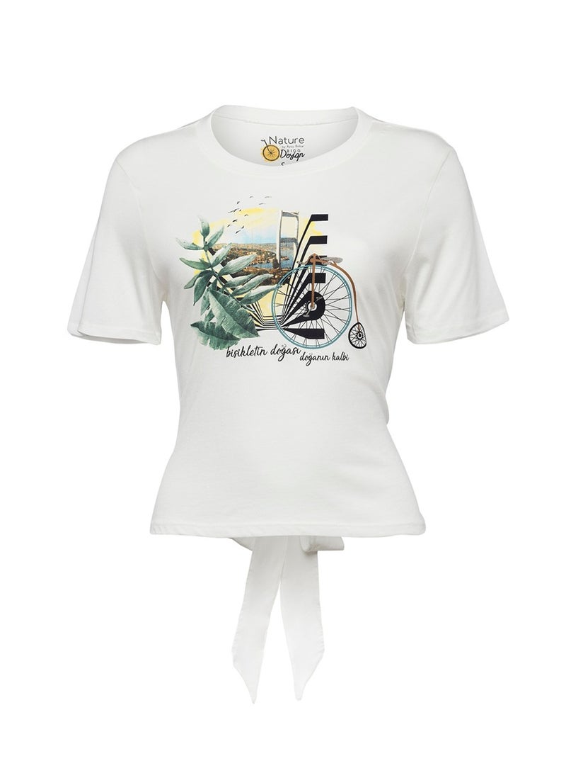Biggdesign Biggdesign Printed Short Sleeve Women's T-Shirt Soft Cotton  - Image 5