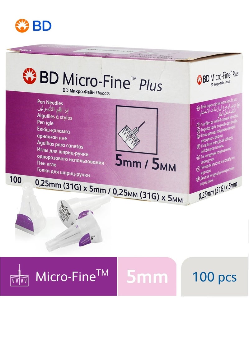 Bd Microfine Needle For Insulin Pen 31G x 5Mm 100'S - Image 1