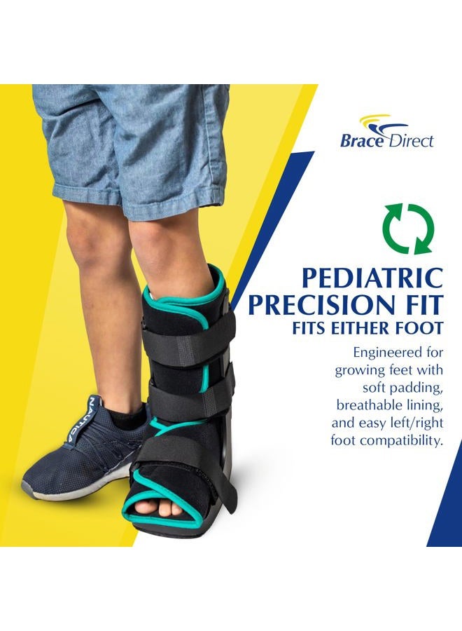 Brace Direct Pediatric Fracture Boot – Kids Walking Boot for Foot Fractures, Ankle Sprains & Post-Op Recovery, Green (Large, US Kids 11.5K–1.5) - Image 4