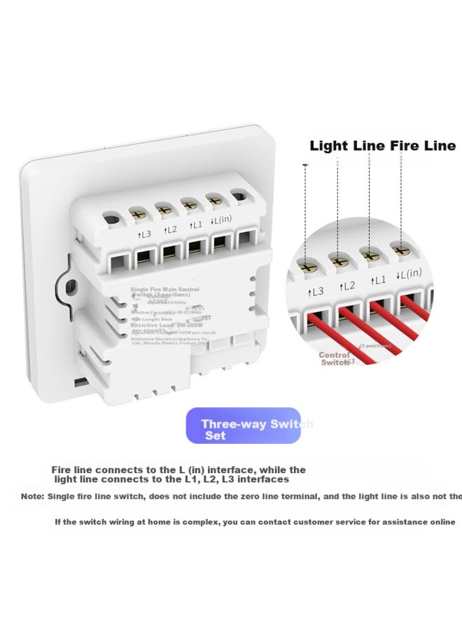 Advent Wireless Remote Control Switch Self-powered Smart No-wiring Dual Control Panel Remote Controller Mother And Child Anywhere Stick - Image 2