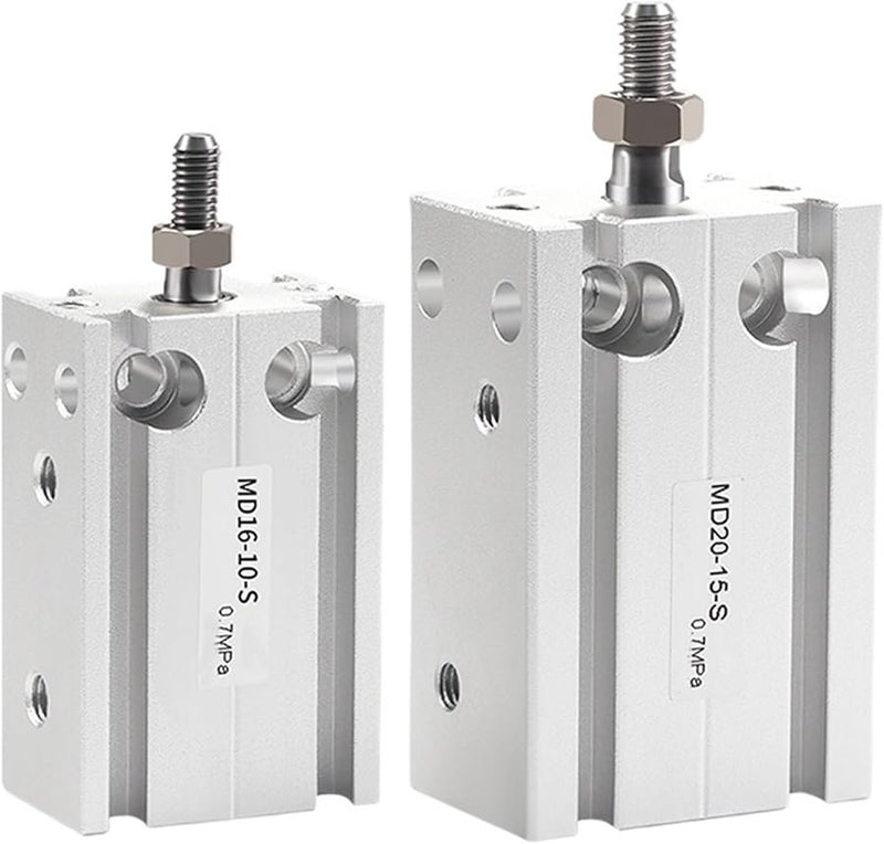 MD20 Bore 20mm Stroke 50mm Magnetic Free Mount Pneumatic Air Cylinder - Image 3