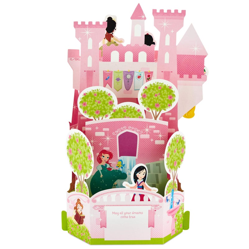Hallmark Paper Wonder Disney Princess Pop Up Birthday Card for Kids (Castle) - Image 2