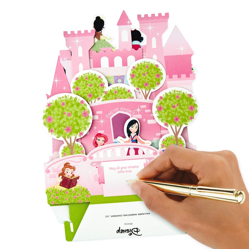 Hallmark Paper Wonder Disney Princess Pop Up Birthday Card for Kids (Castle) - Image 5