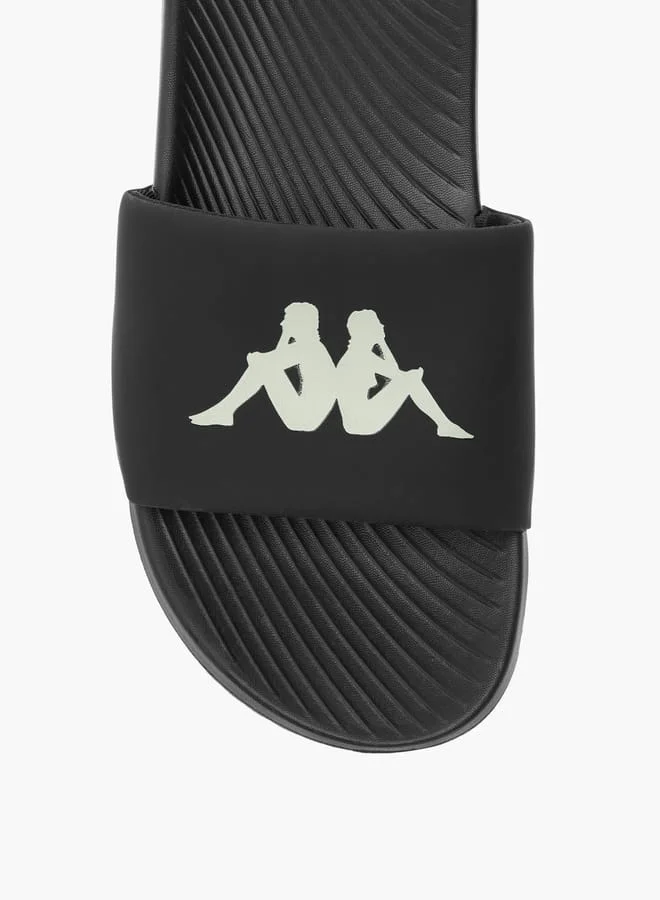 Kappa Boys' Logo Print Slip-On Slides