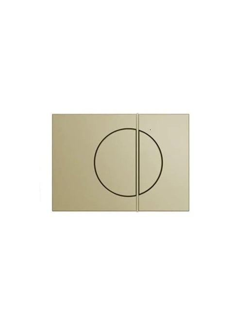KOHLER NOTE Mechanical Dual-flush Faceplate in Brushed Bronze color compatible with Kohler Mechanical in-wall tank or cistern tank
