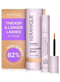 Lash Serum - Eyelash Growth Serum For Women With Thin & Brittle Eye Lashes - Intense Eyelash Serum For Growing Long Natural Eyelashes - Volumizing & Enhancing Anti-Aging Grow Boost Serum