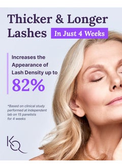 Keranique Lash Serum - Eyelash Growth Serum For Women With Thin & Brittle Eye Lashes - Intense Eyelash Serum For Growing Long Natural Eyelashes - Volumizing & Enhancing Anti-Aging Grow Boost Serum  - Image 2