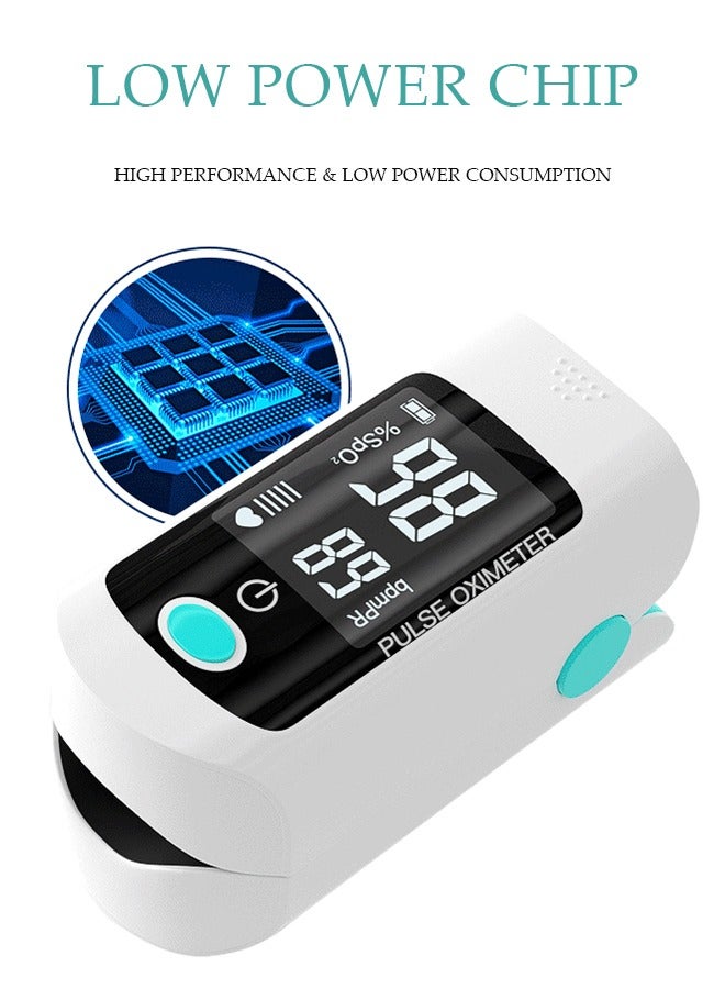 Loquat Portable Finger Clip Oximeter For Medical Blood Oxygen Saturation Detection, Blood Oxygen Health Detector, Household Pulse And Heart Rate Monitoring - Image 3