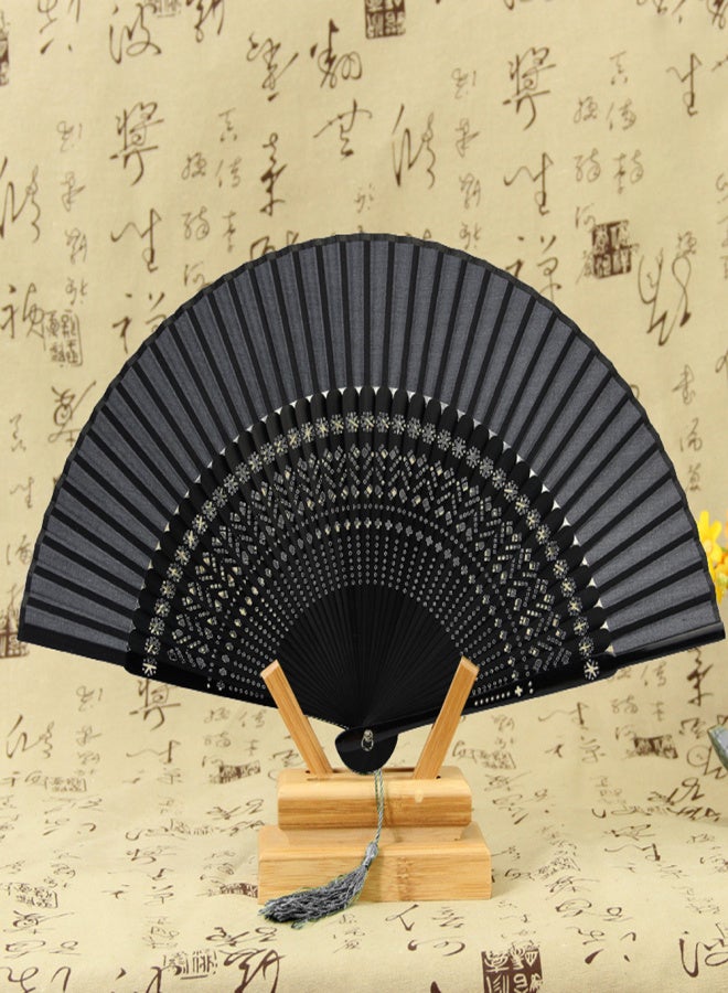 Silks Bone Fan Chinese Hundred Folding Fan Bamboo Bone Hand Fan  Chinese Hand Fan - Image 2