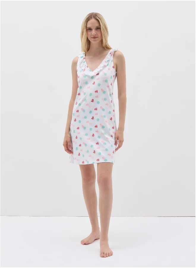 او في اس Nightdress with hearts print