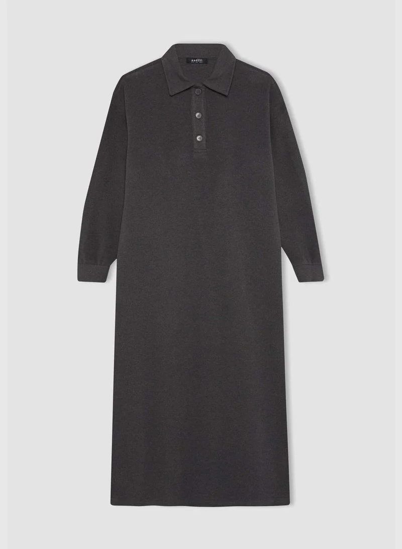 DeFacto Polo Collar Dress