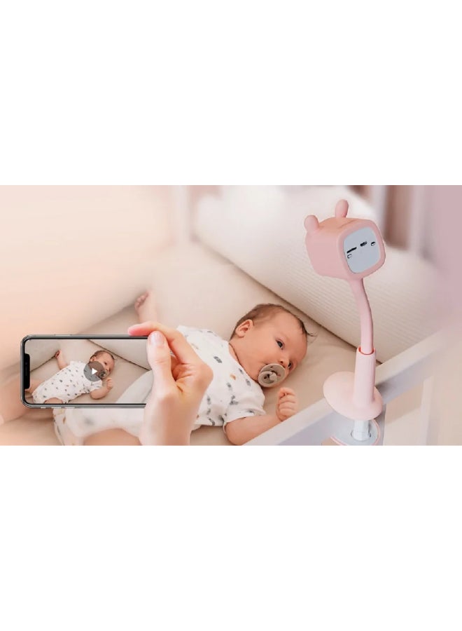 EZVIZ BM1 Battery Powered Baby Monitor Camera FHD Pink - Image 4