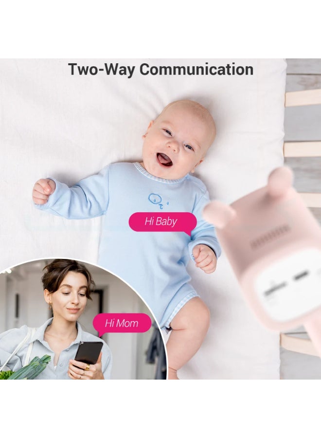 EZVIZ BM1 Battery Powered Baby Monitor Camera FHD Pink - Image 2
