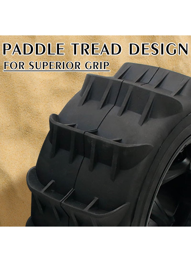 FLMLF FLMLF Sand Wheel Tire Set (2PCS) for 1/5 BAJA 5B 5T 5SC 190x90mm Hub Adapter Hexagon 24mm RC Wheels  - Image 5