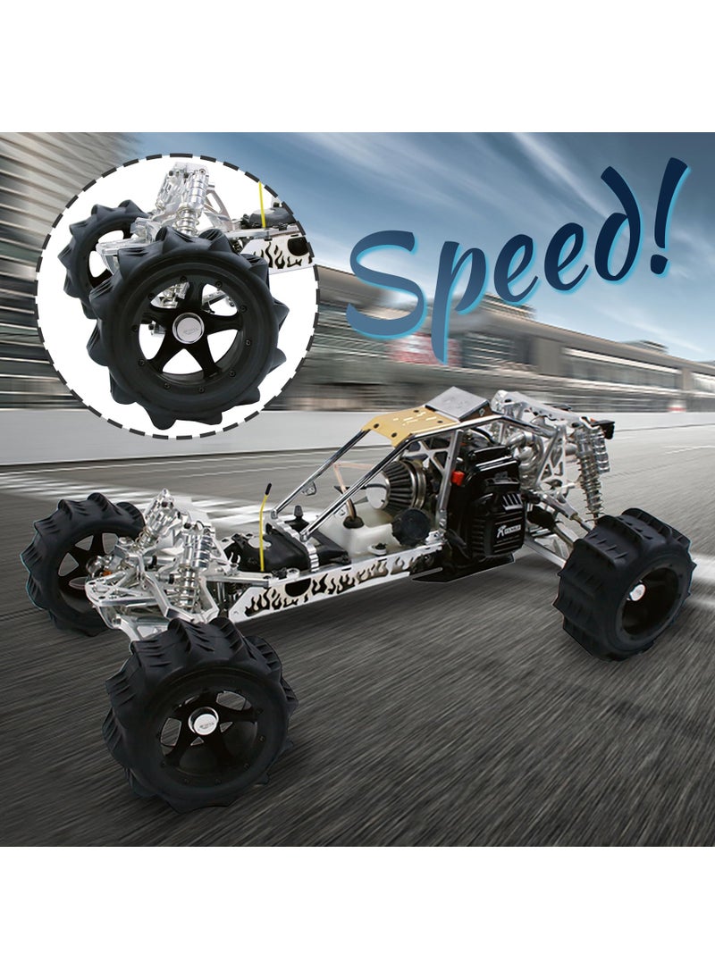 FLMLF FLMLF Sand Wheel Tire Set (2PCS) for 1/5 BAJA 5B 5T 5SC 190x90mm Hub Adapter Hexagon 24mm RC Wheels  - Image 2