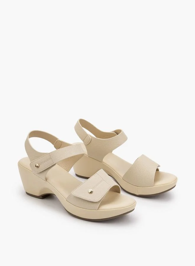 Flora Bella Women Textured Wedge Heel Sandals