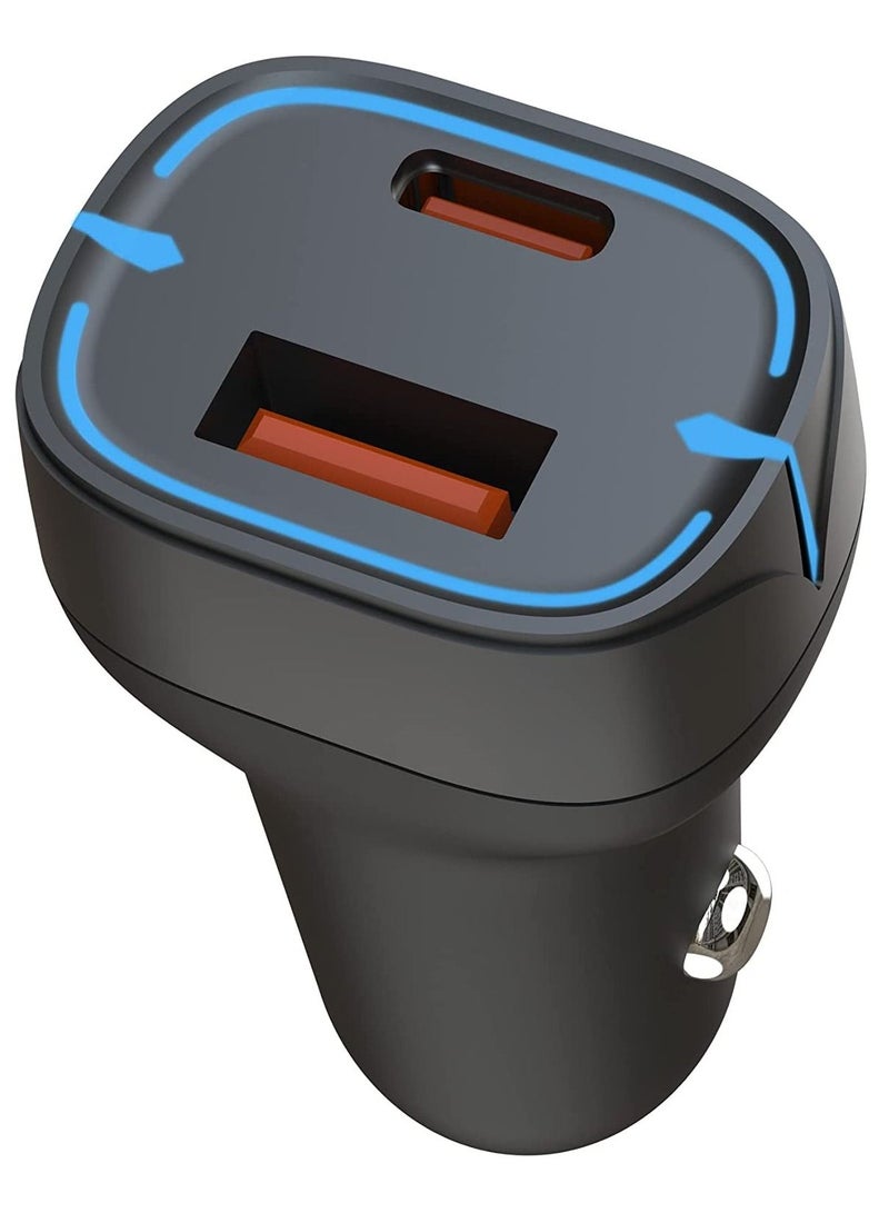 شاحن مزدوج USB محول طاقة سريع للسيارة لجهاز 13 برو - Image 1