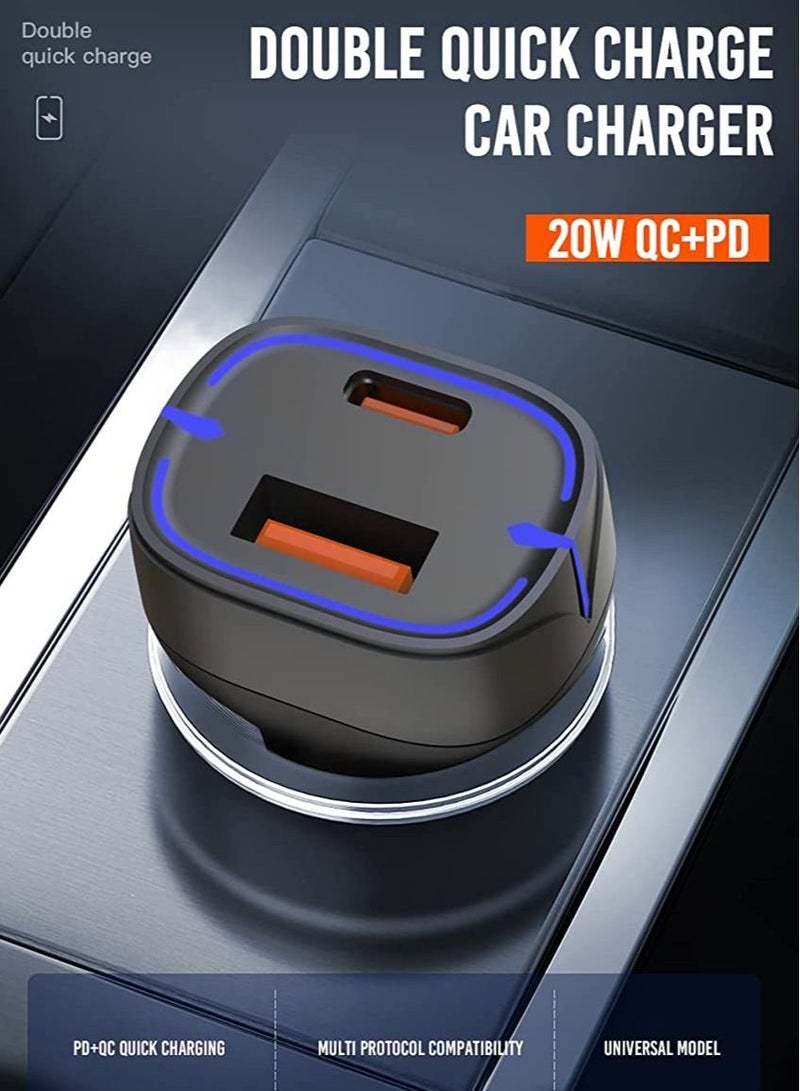 شاحن مزدوج USB محول طاقة سريع للسيارة لجهاز 13 برو - Image 3