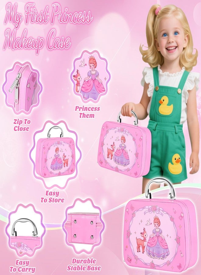 INNOCHEER Pretend Makeup for Toddlers, Toy Play Makeup Set for Kids 3-5, Toddler Makeup Kit Pretend, Fake Makeup for Kids, Princess Toddler Toys for Girls, Gifts Toys for 3 4 5+ Year Old Girls(Not Real Makeup) - Image 4