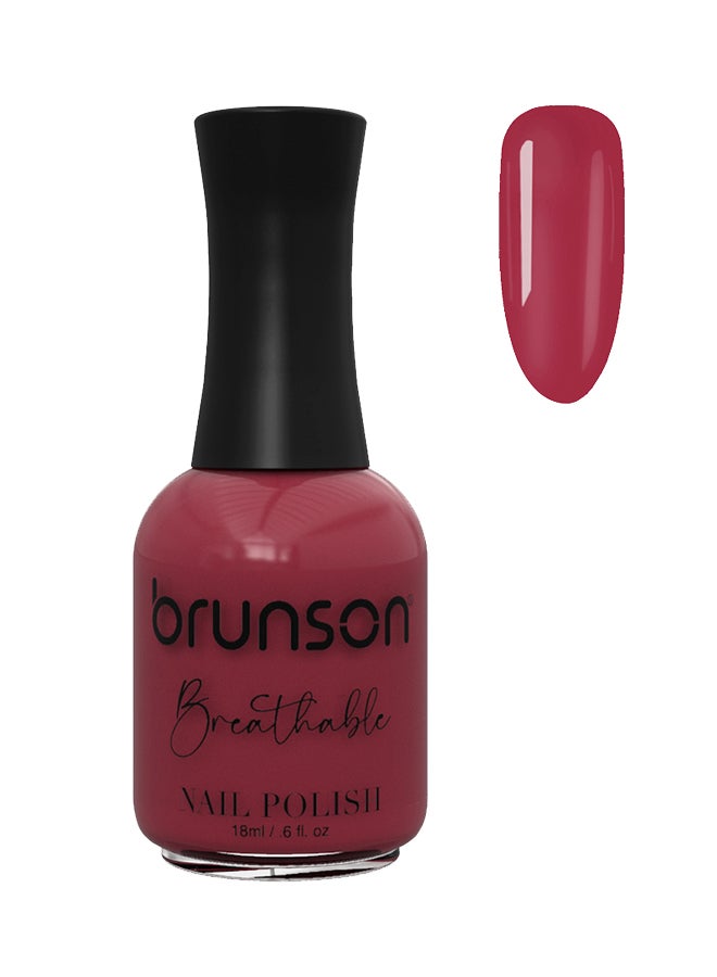 brunson Breathable Nail Polish Halal nail polish Wudu friendly Quick-Dry Vegan long lasting but easy peel off   18ml BH209