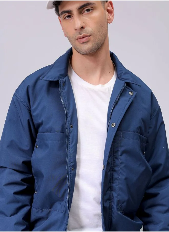 شركة المرآب الهندية Men Slim Fit Solid Puffer Jackets