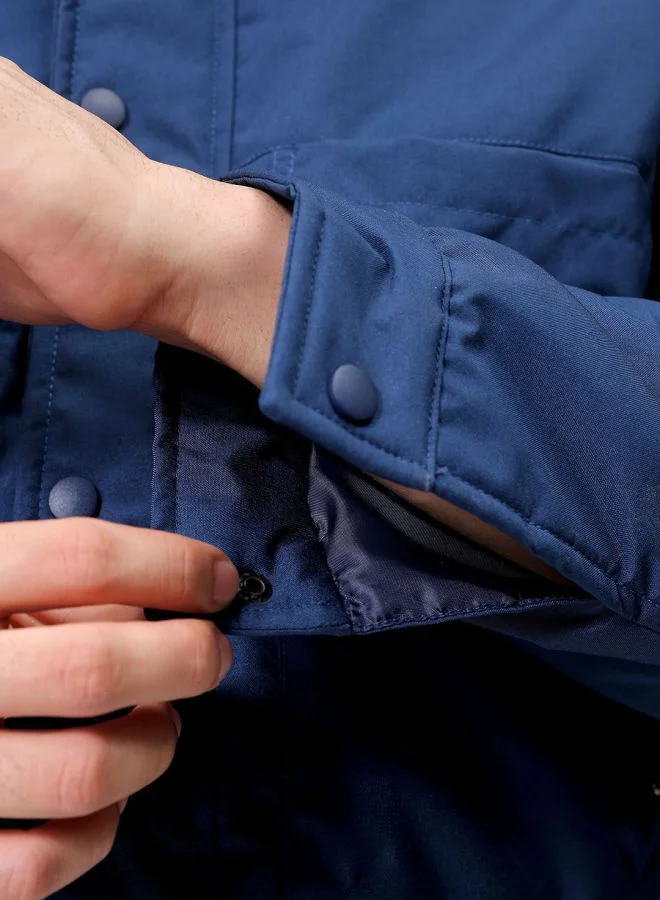 The Indian Garage Co Men Slim Fit Solid Puffer Jackets