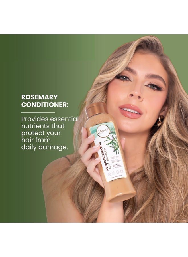 ANYELUZ Hair Conditioner with Rosemary and Hyaluronic Acid – Strengthens, Shines, and Smooths, Ideal for All Hair Types, Enhances Manageability.  - Image 4