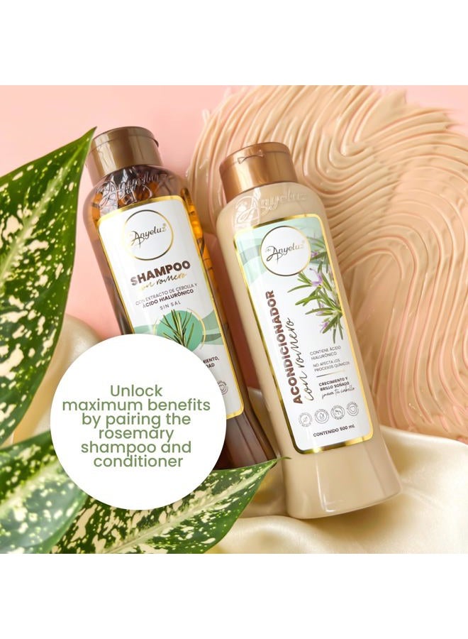 ANYELUZ Hair Conditioner with Rosemary and Hyaluronic Acid – Strengthens, Shines, and Smooths, Ideal for All Hair Types, Enhances Manageability.  - Image 5