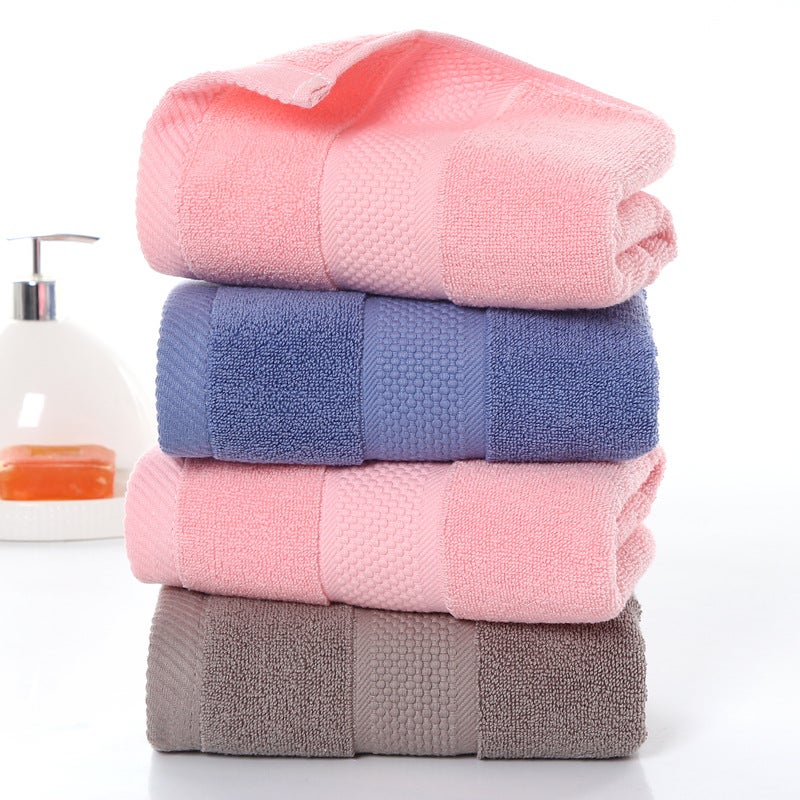 Factory Cotton Towel Absorbent Thick Soft Face Towel Cotton Wedding Gift Embroidered Logo - Image 3