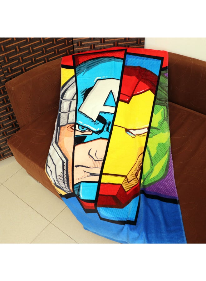 MARVEL Avengers Design Beach Bath Towel Multicolour - Image 3