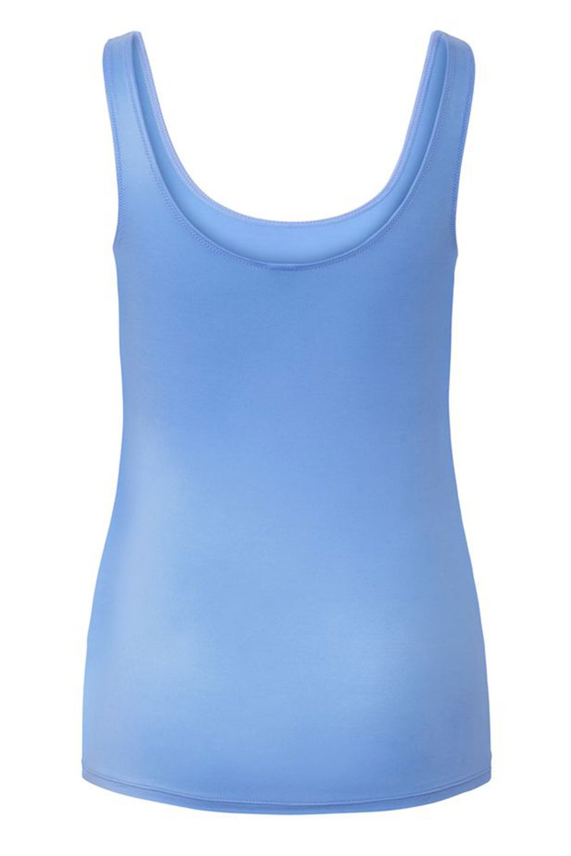 Tchibo Women Round Neck Scope Sleeves Vest, Light Blue - Image 3