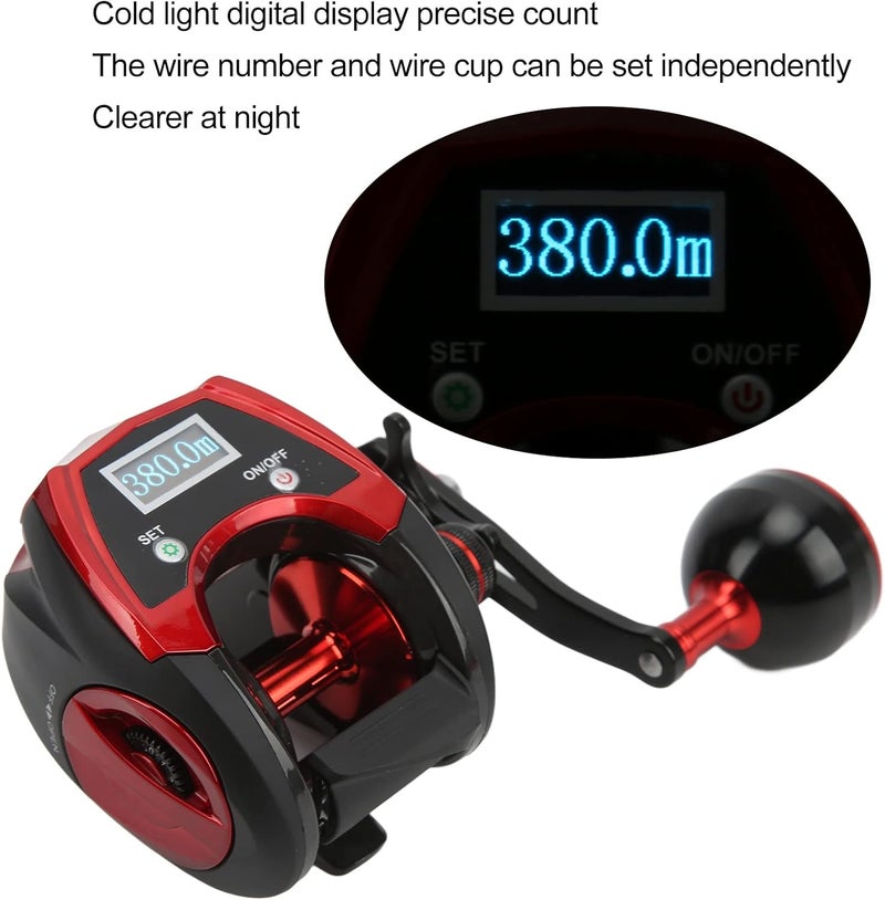 klarako Electric Bill Fishing Reel, Spinning Reel Fishing Reel Metal lid Reel 6.4: 1 Glass Wire LCD Fishing Reel, Ultra Smooth ShanryasEWi6m1w ShanryasEWi6m1w - Image 5