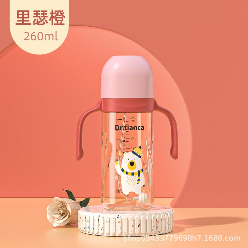 Dr.Tiancai Wide-Caliber Pp Bottle A Bottle Of Three-Use Big Baby Anti-Fall Bottle Mother And Infant Products Bottle - Image 1