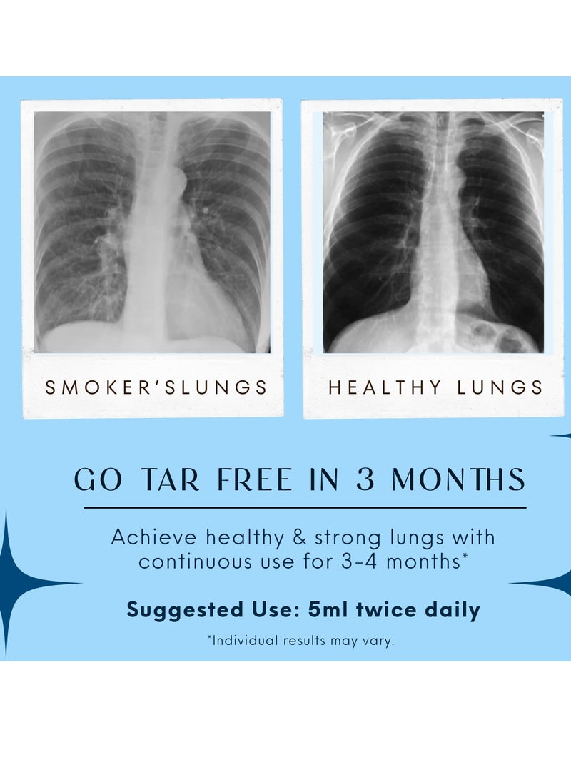 BLISS OF EARTH Lungs Detox Natural Sugar Free Lungs Supplement For Tar & Pollution Detox Healthy Lungs Cleanse & Detox Syrup 200ml Pack of 2  - Image 3
