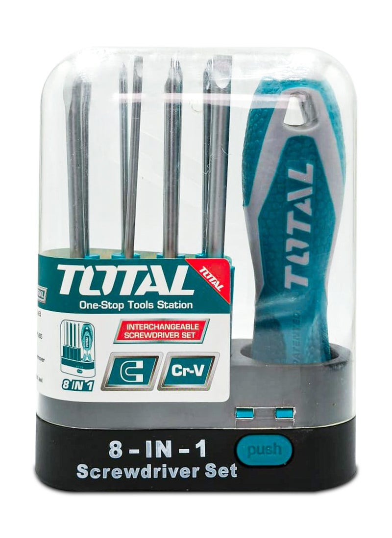 8 in 1 Interchangeable Screwdriver Set for Home ,Office , Workshop, Electricians  THT250906 T.O.T.A.L