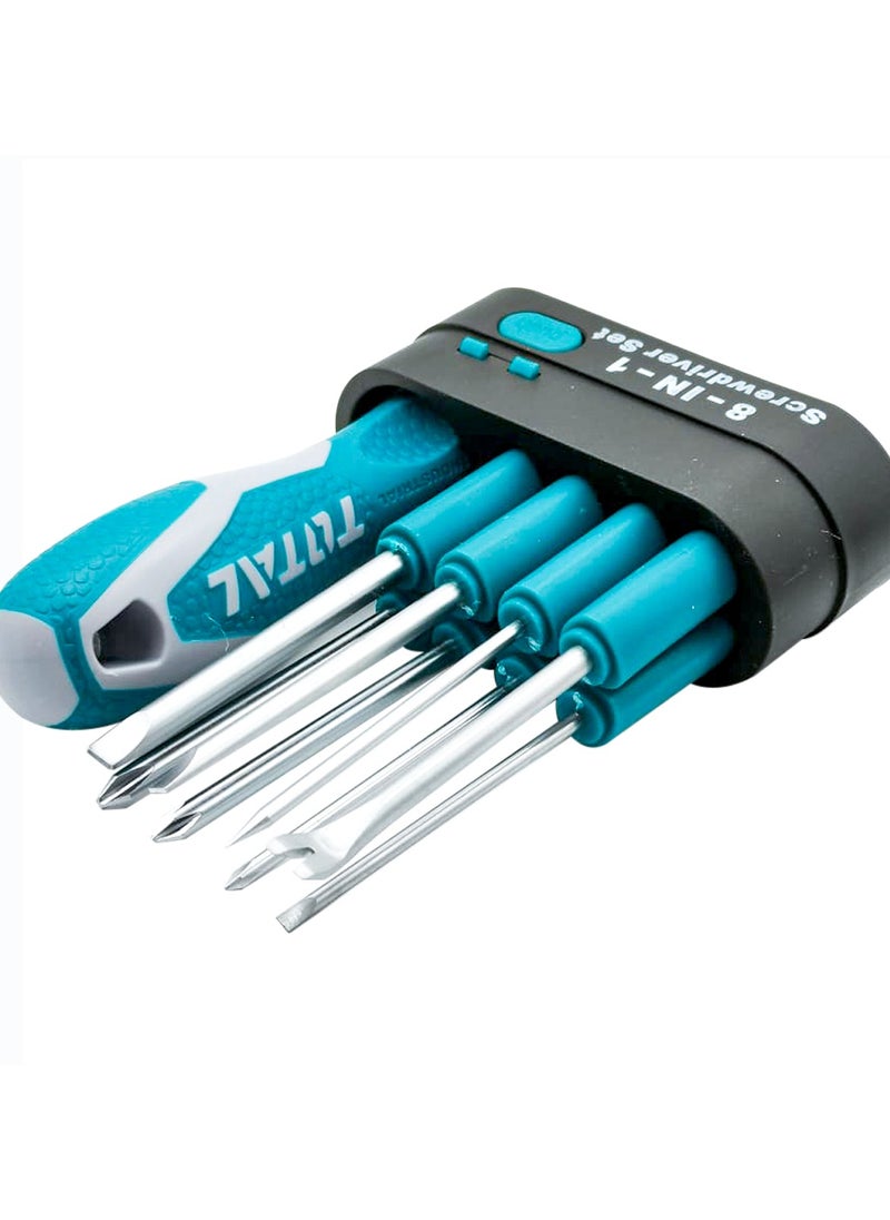 8 in 1 Interchangeable Screwdriver Set for Home ,Office , Workshop, Electricians  THT250906 T.O.T.A.L