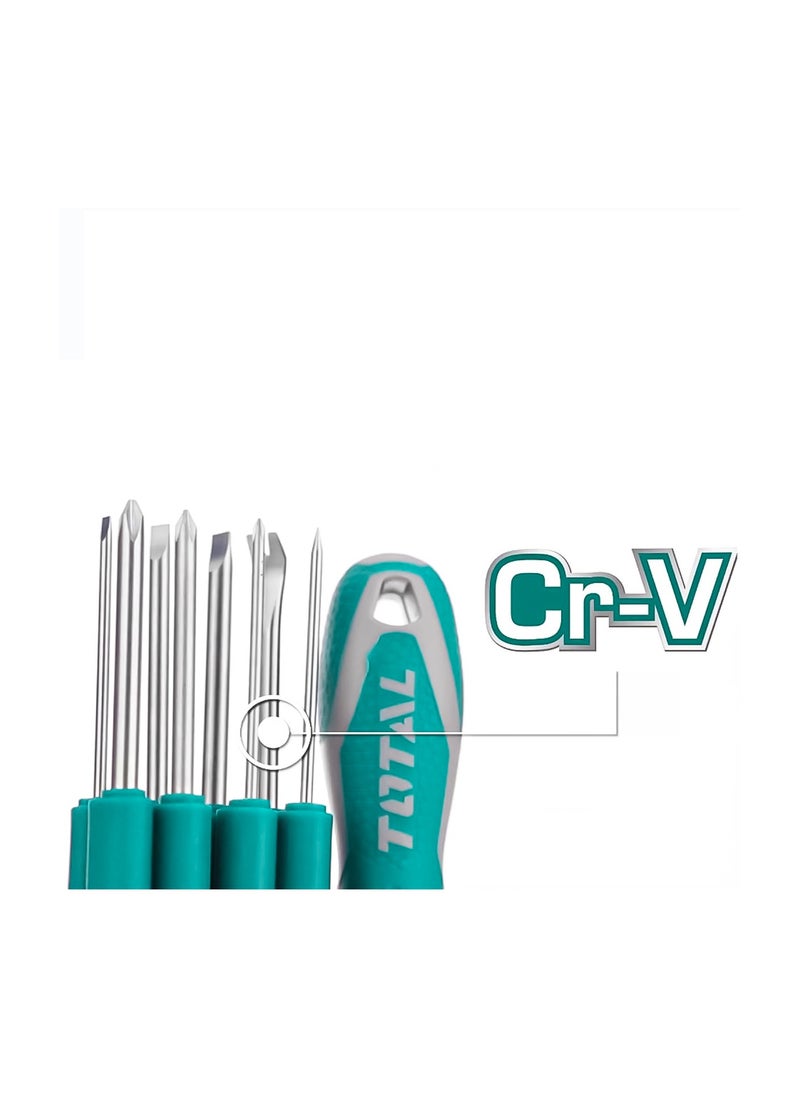 8 in 1 Interchangeable Screwdriver Set for Home ,Office , Workshop, Electricians  THT250906 T.O.T.A.L