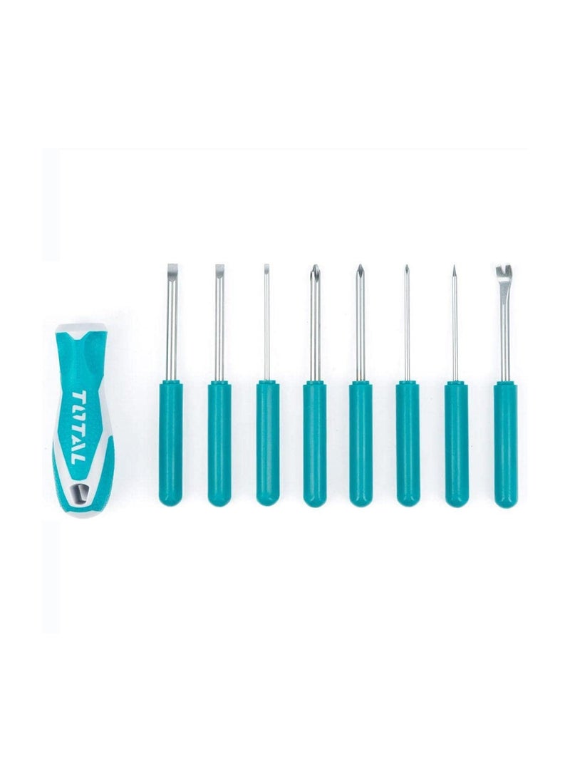 8 in 1 Interchangeable Screwdriver Set for Home ,Office , Workshop, Electricians  THT250906 T.O.T.A.L