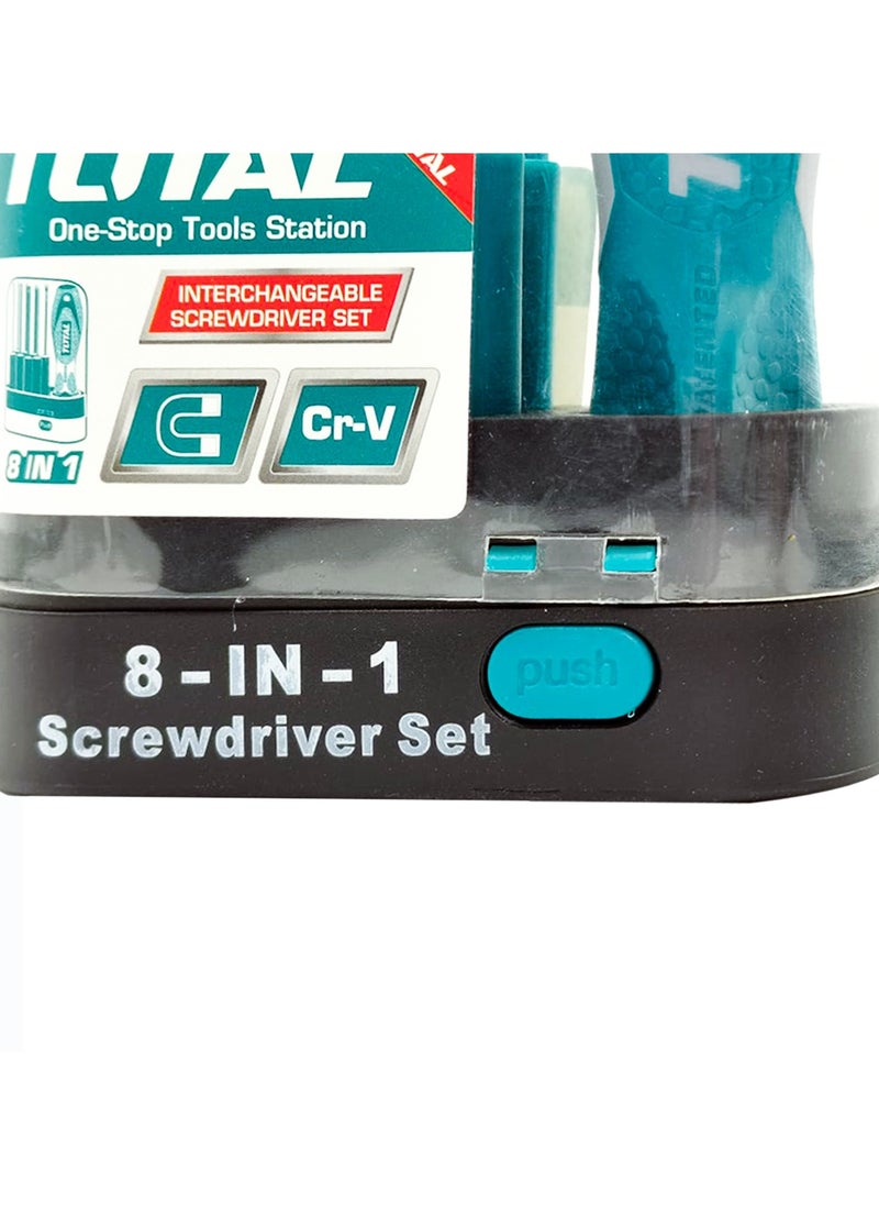 8 in 1 Interchangeable Screwdriver Set for Home ,Office , Workshop, Electricians  THT250906 T.O.T.A.L