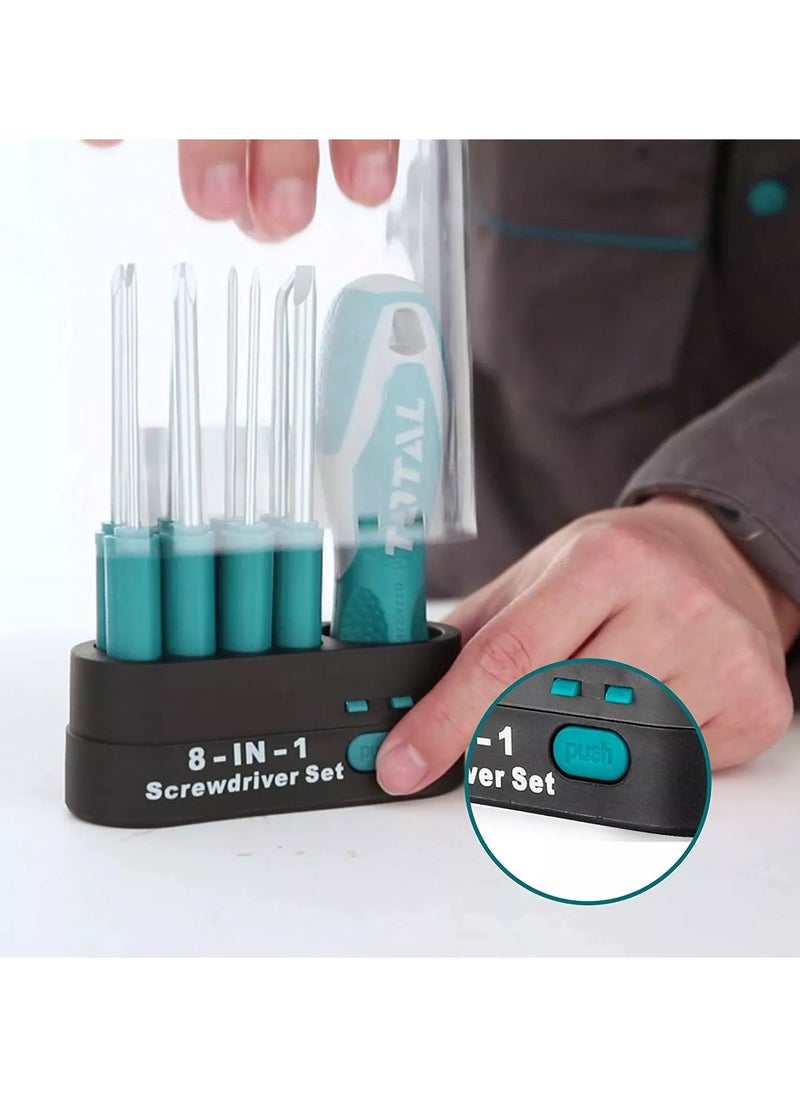 8 in 1 Interchangeable Screwdriver Set for Home ,Office , Workshop, Electricians  THT250906 T.O.T.A.L
