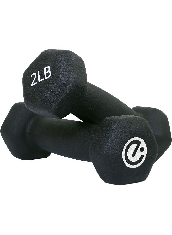 Echelon Dumbbells - 2 lb. Weight Set, Black (ECHDB-2) - Image 4