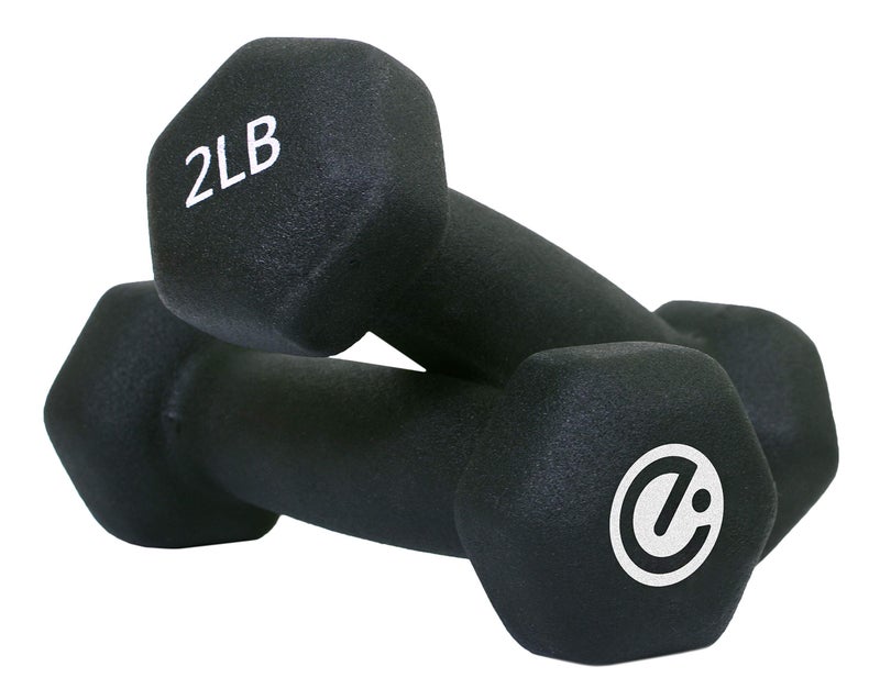 Echelon Dumbbells - 2 lb. Weight Set, Black (ECHDB-2) - Image 1