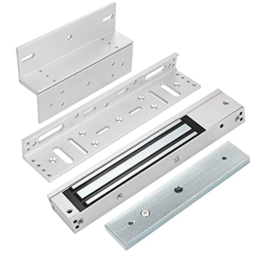 YUHANUS Electric Magnetic Lock with Z and L Bracket 280KG 600LBS Holding Force Electromagnet Lock 12V Fail Safe NC Mode Single Door for Access Control System - Image 1