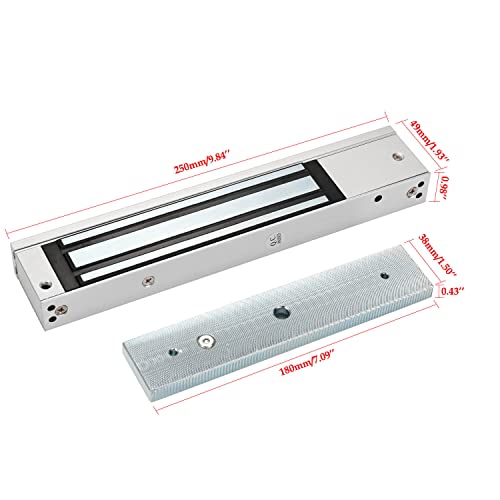 YUHANUS Electric Magnetic Lock with Z and L Bracket 280KG 600LBS Holding Force Electromagnet Lock 12V Fail Safe NC Mode Single Door for Access Control System - Image 5