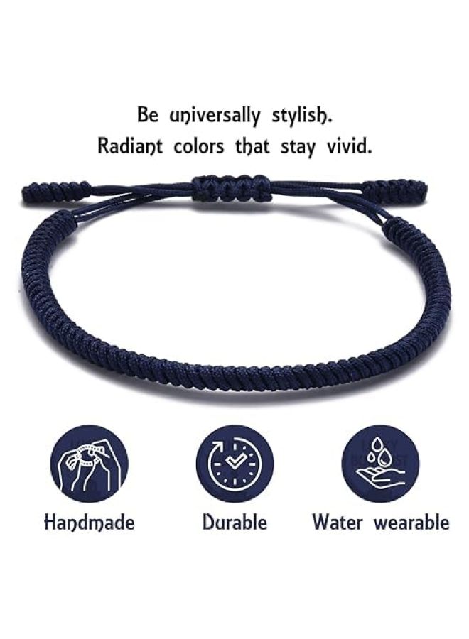 LUCKY BUDDHIST Lucky Bracelet and Pendant/Necklace, for Teenagers, Men, Women, Braided Friendship Bracelets, Handmade with Love, Tibet Style, Adjustable Wrist Bracelet - Image 4