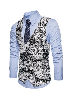 KUYING New Fashionable Personalized Printed Men's Suit Vest  - Image 1