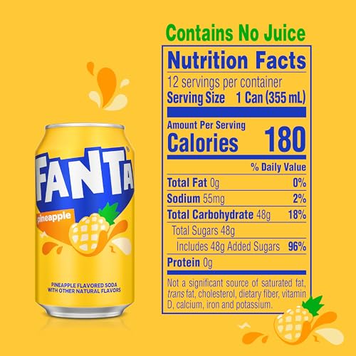 Fanta Pineapple, 12 fl oz, 12 Pack - Image 5