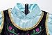 Funna Princess Costume for Toddler Girls Fancy Dress Party with Accessories Blue 7 Years140 - Image 4