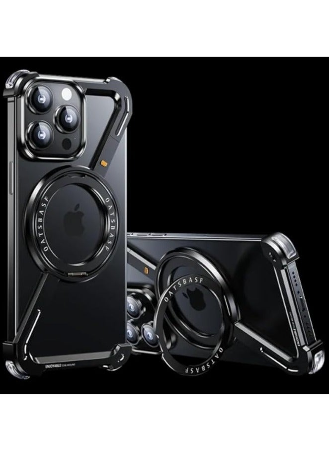 general iPhone 15 Pro Max/15 Pro/15 Plus/15 Soft TPU Shock Resistant Protection Premium Corner Protector Titanium Magnetic Case - Image 2
