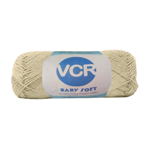 VCR 4Ply Buttersoft Yarn, 100 Grams Hank, 320 Meters Length, Cotton Combed Ball for Crochet and Knitting, Soft Crosia Threads, Pack of 1 Yarn, Suitable for DIY Crafts - Image 1